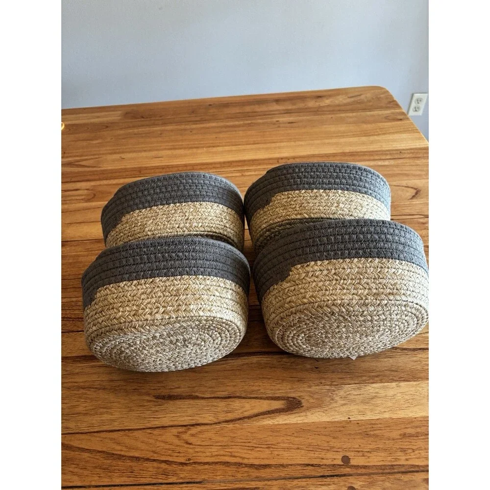 Decorative Basket Gray & Natural  Brightroom Set Of 4